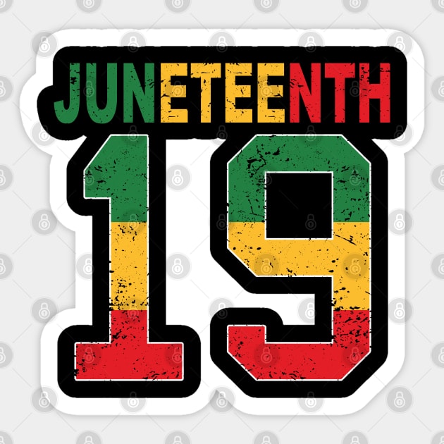 Juneteenth Ancestors Black Pride African American 19th June Sticker by ZimBom Designer